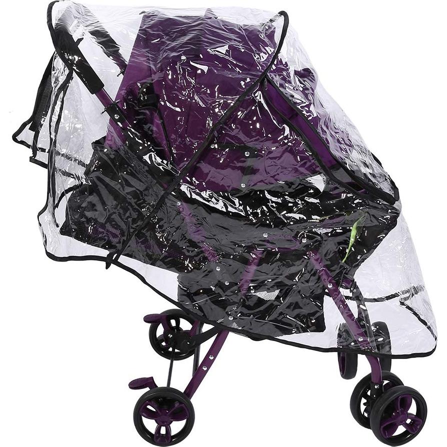 Cubierta de Lluvia para Cochecito de Bebé AYNEFY PVC Transparente