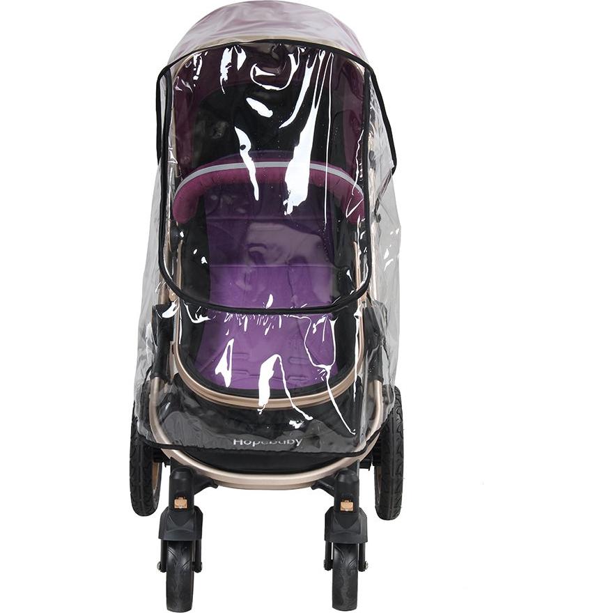 Cubierta de Lluvia para Cochecito de Bebé AYNEFY PVC Transparente