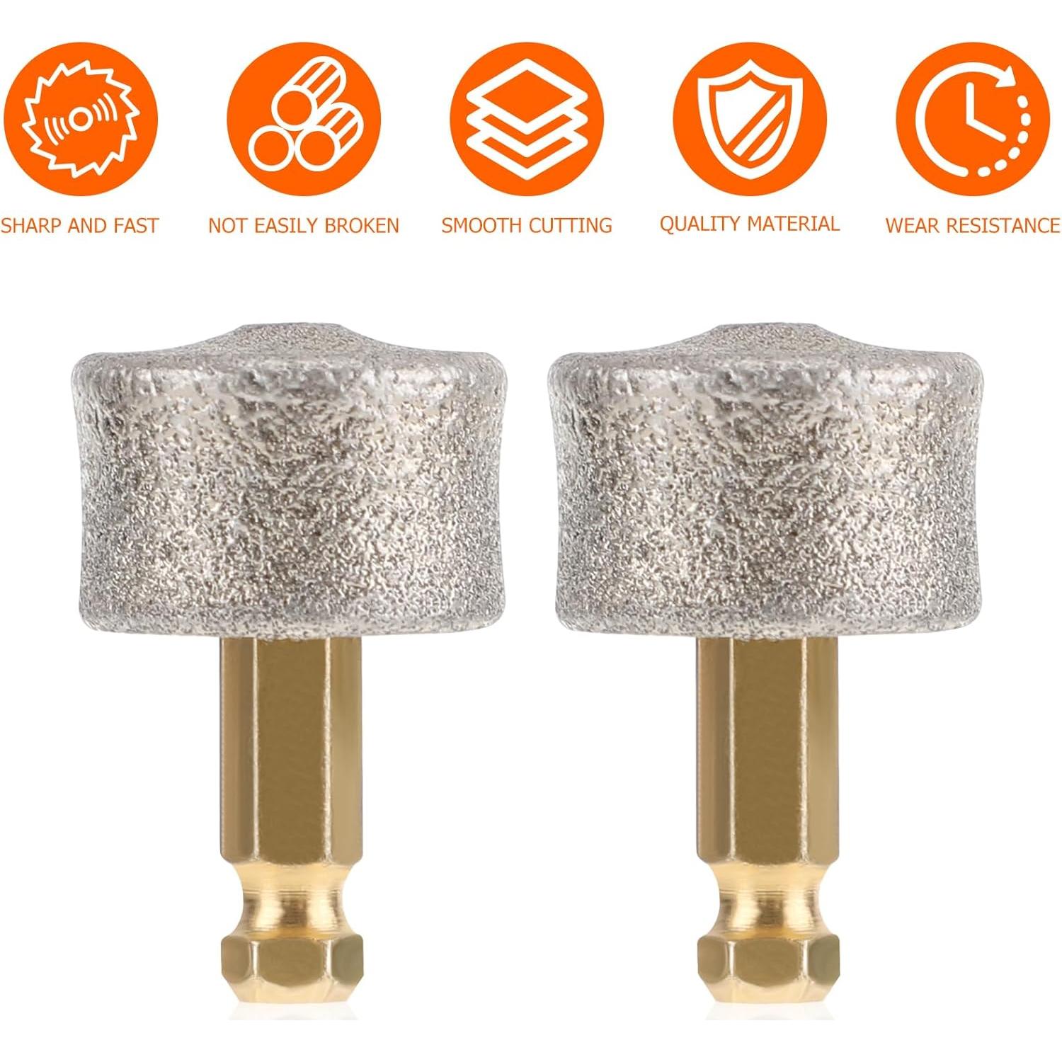 Cabezas de Repuesto para Molinillo de Uñas de Perro Ipetboom - 10 Piezas de Punta de Diamante