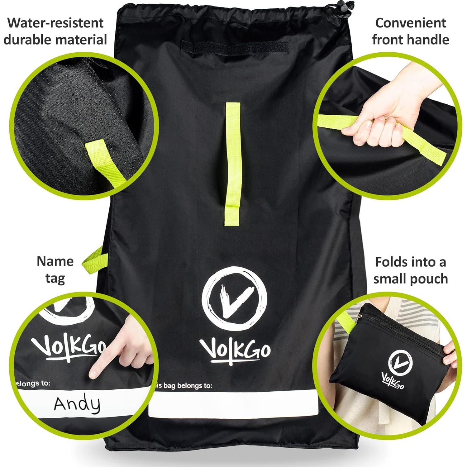 Bolsa de Viaje para Asiento de Coche VolkGo 86x46cm Resistente