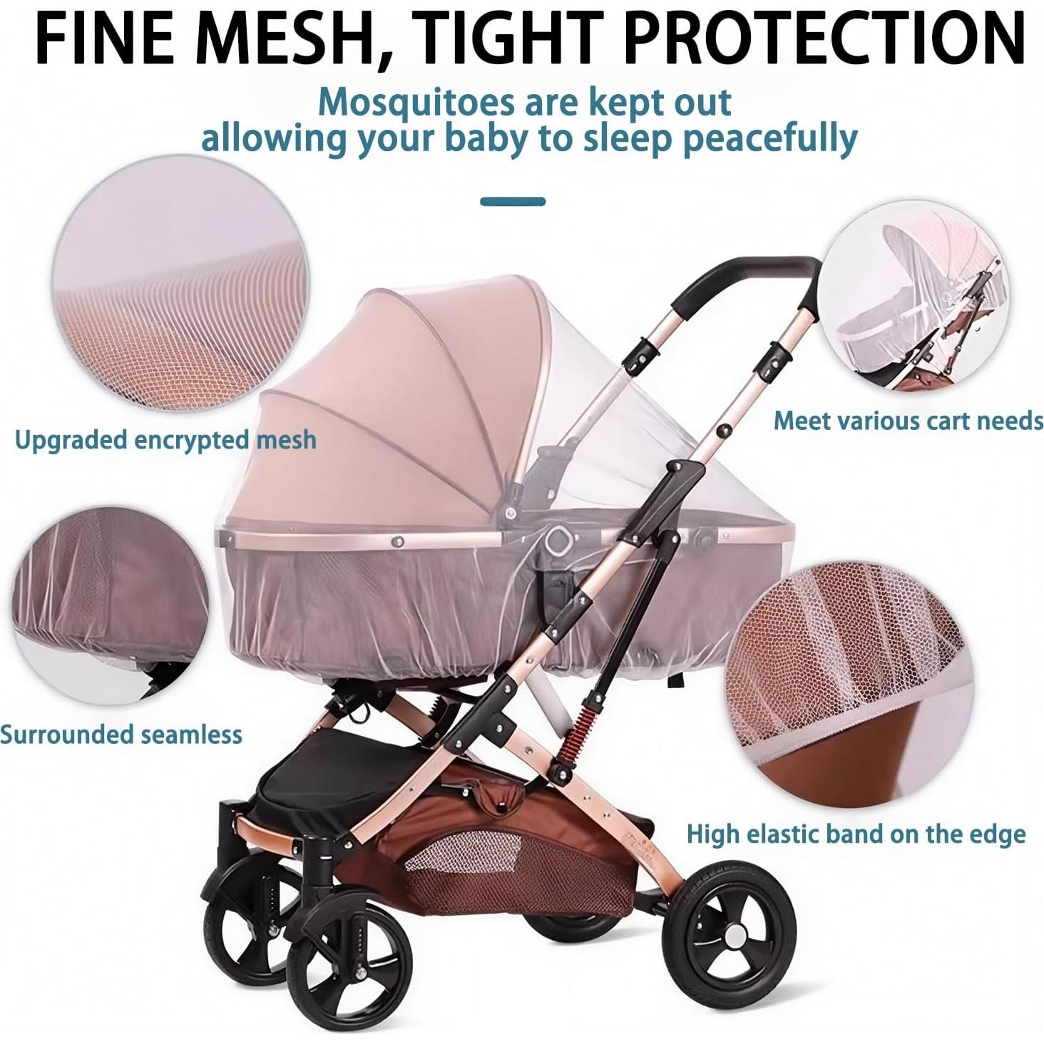 Red Mosquitera para Cochecito Vakerga 165cm Duradera
