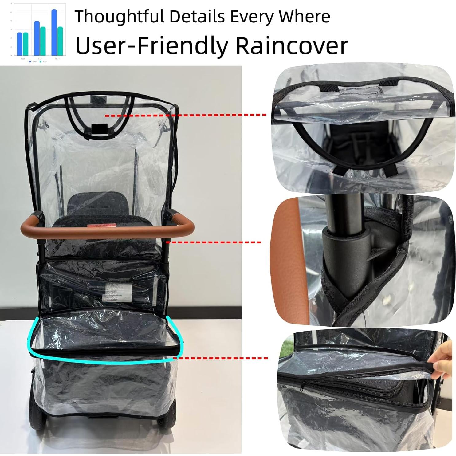 Cubierta de Lluvia Impermeable Wonderfold W4 para Carriola 109x58 cm