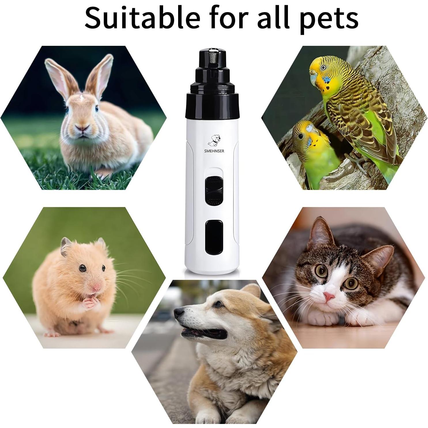 Mina de Uñas Eléctrica Genérico HY001 para Perros y Gatos