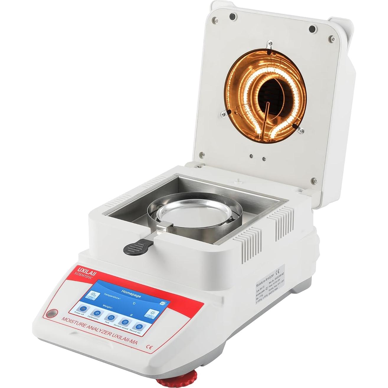 Analizador de Humedad UXILAII 110g 0.001g Pantalla Táctil