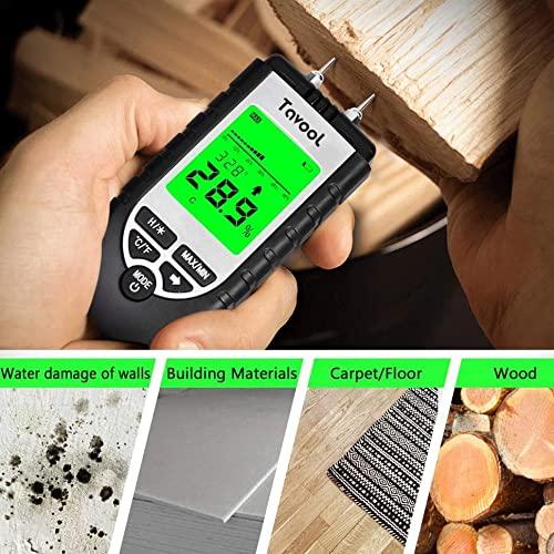 Medidor de Humedad Digital Tavool MT270 para Madera y Construcción