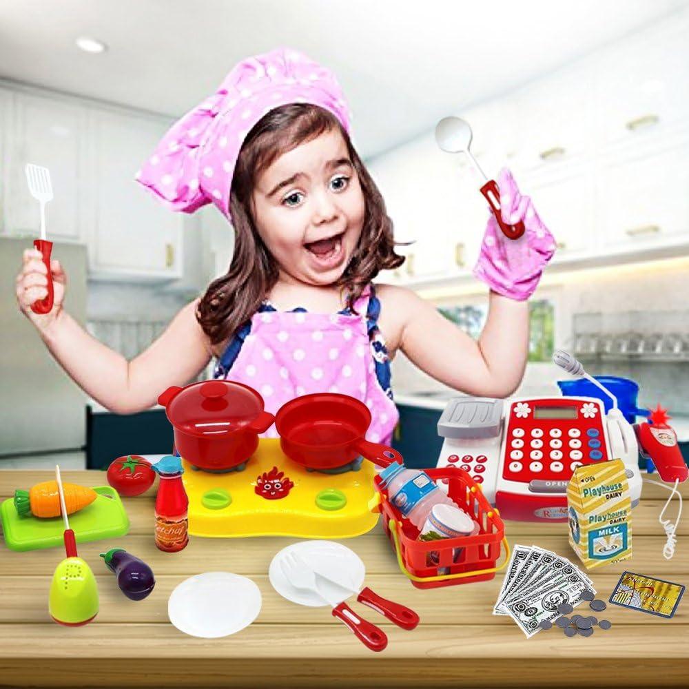 Caja Registradora de Juguete FUNERICA R104 con Escáner y Comida