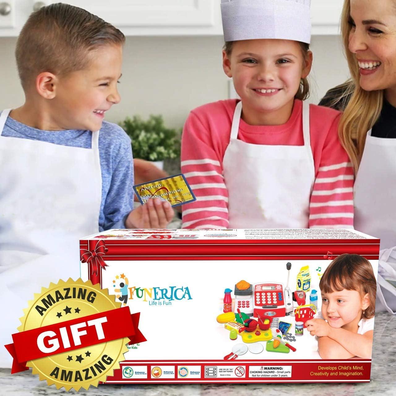 Caja Registradora de Juguete FUNERICA R104 con Escáner y Comida