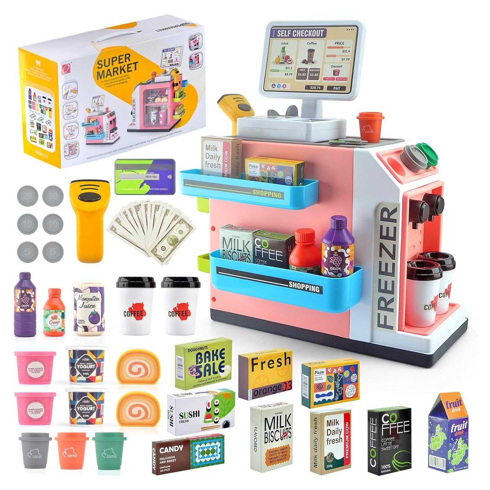 Juego de Registro de Caja de Juguete CYYSFIVQZ Rosa 46 Piezas