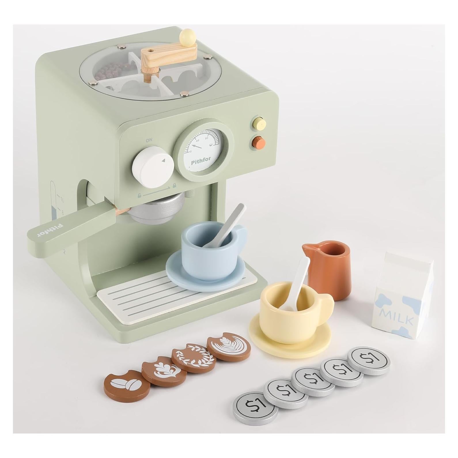 Juguete de Cafetera de Madera Pithfor para Niños 1.4 kg