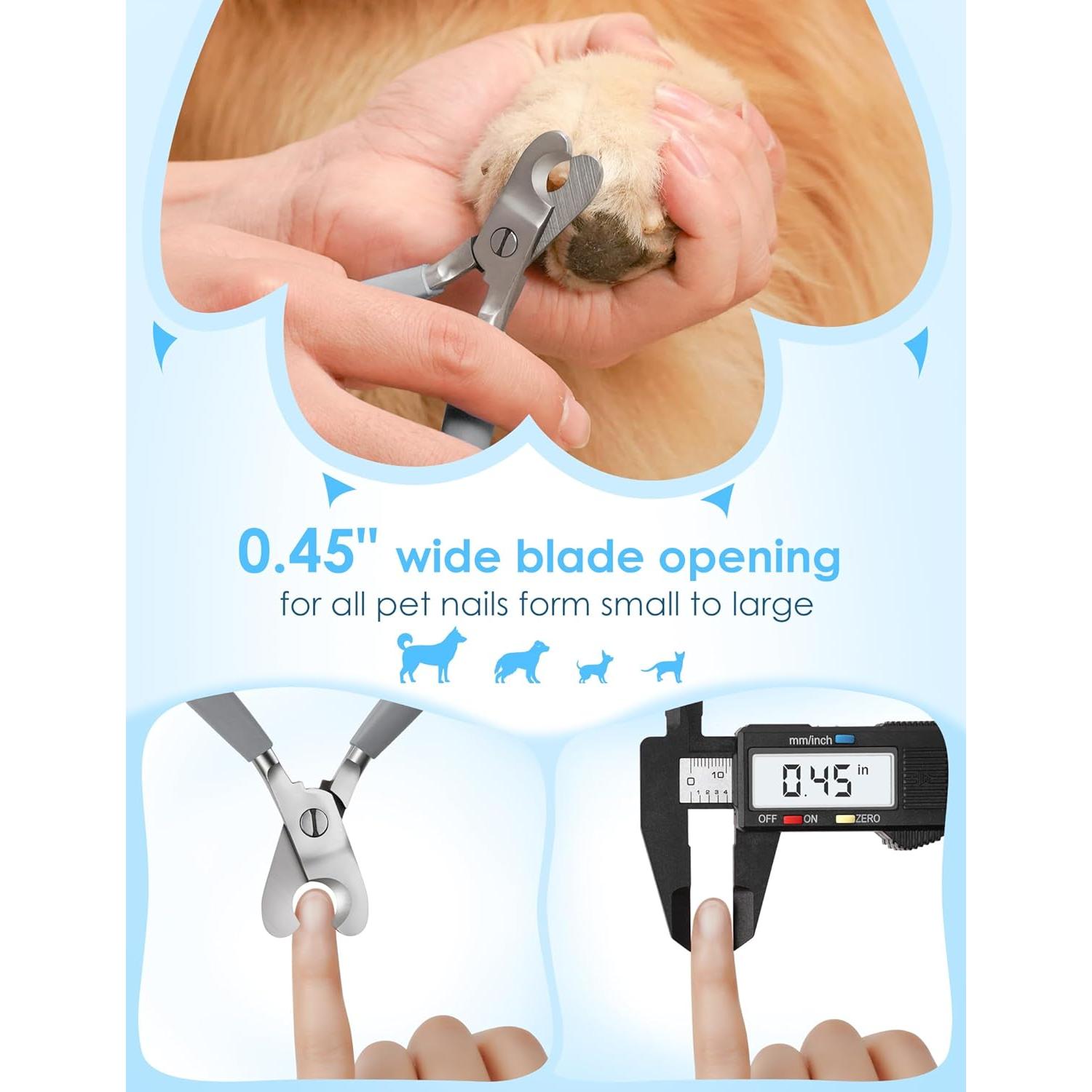 Cortauñas Profesional para Perros Heouvo - Acero Afilado 1.14cm