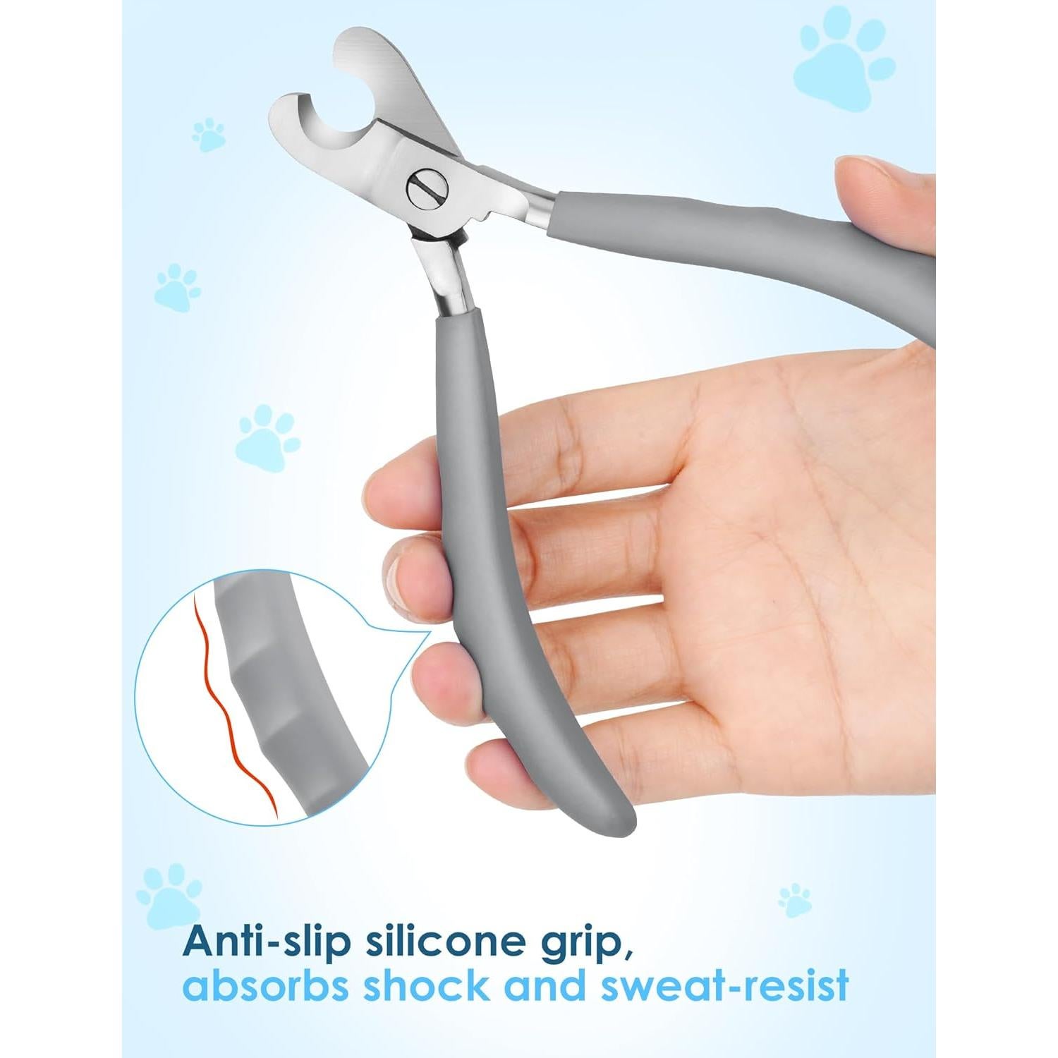 Cortauñas Profesional para Perros Heouvo - Acero Afilado 1.14cm