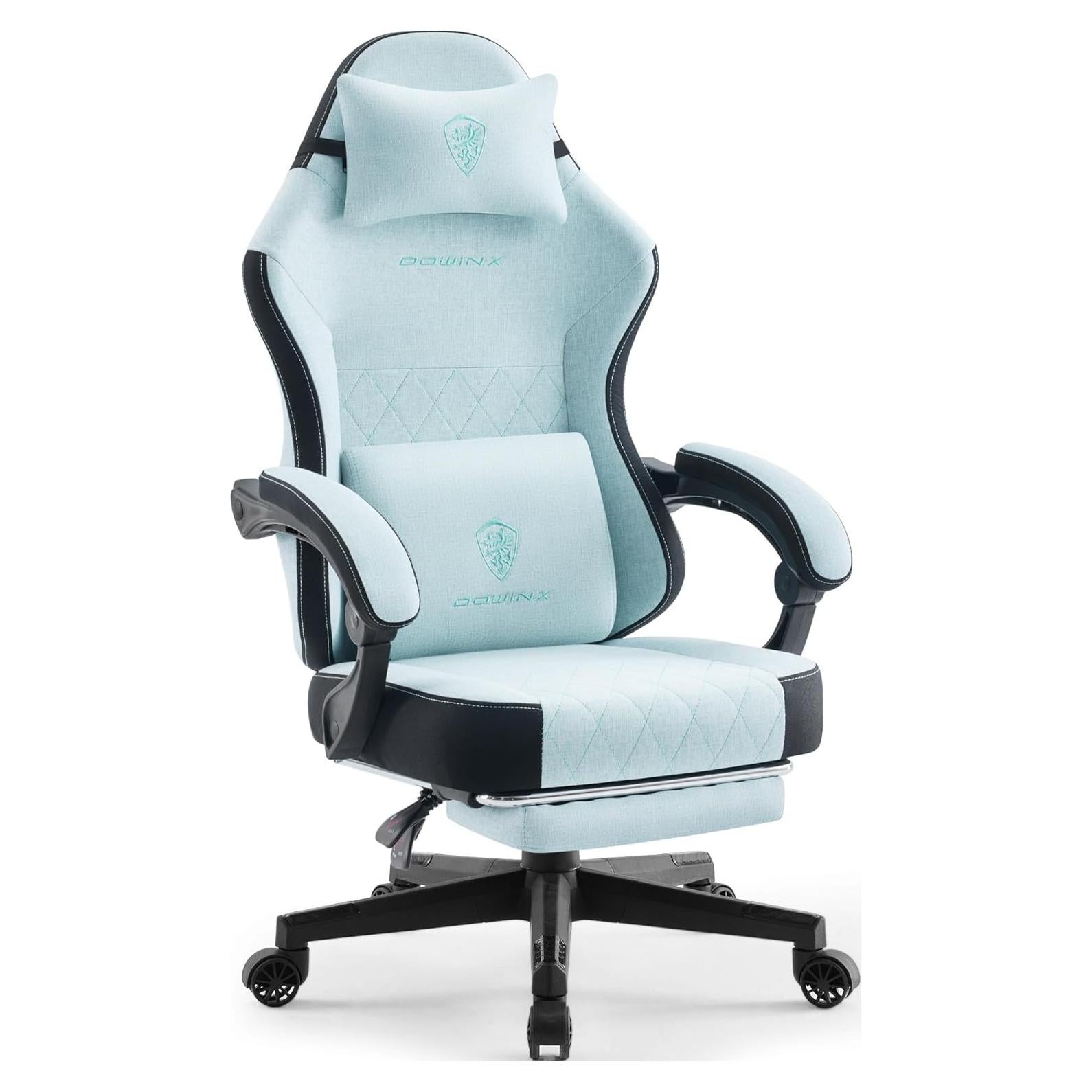 Silla de Juego Dowinx 6650F Ergonómica Aqua con Reposapiés