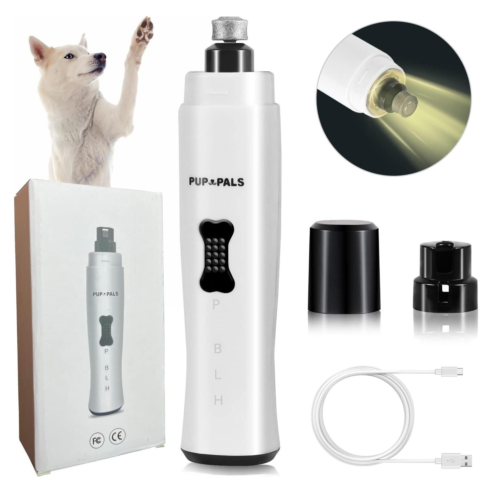 Mina de Uñas para Perros PUP PALS con 5 Luces LED y 2 Velocidades