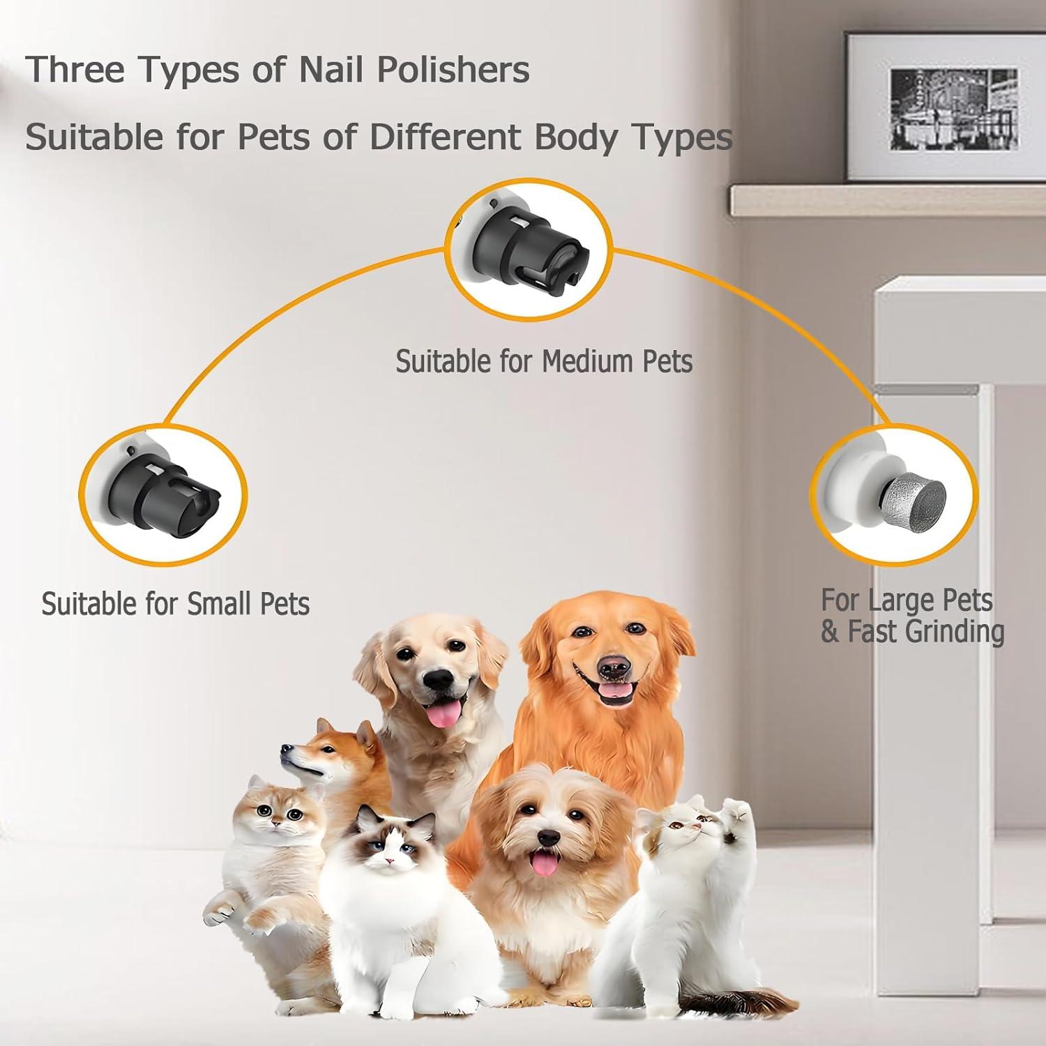 Molinillo de Uñas Eléctrico ZYFtech Azul para Perros y Gatos