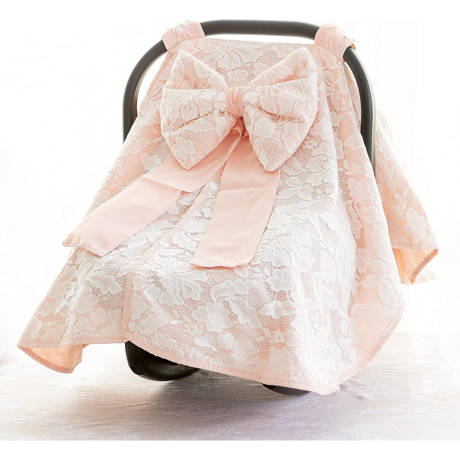 Funda de Capota para Asiento de Bebé BUSB-A Algodón con Lazo