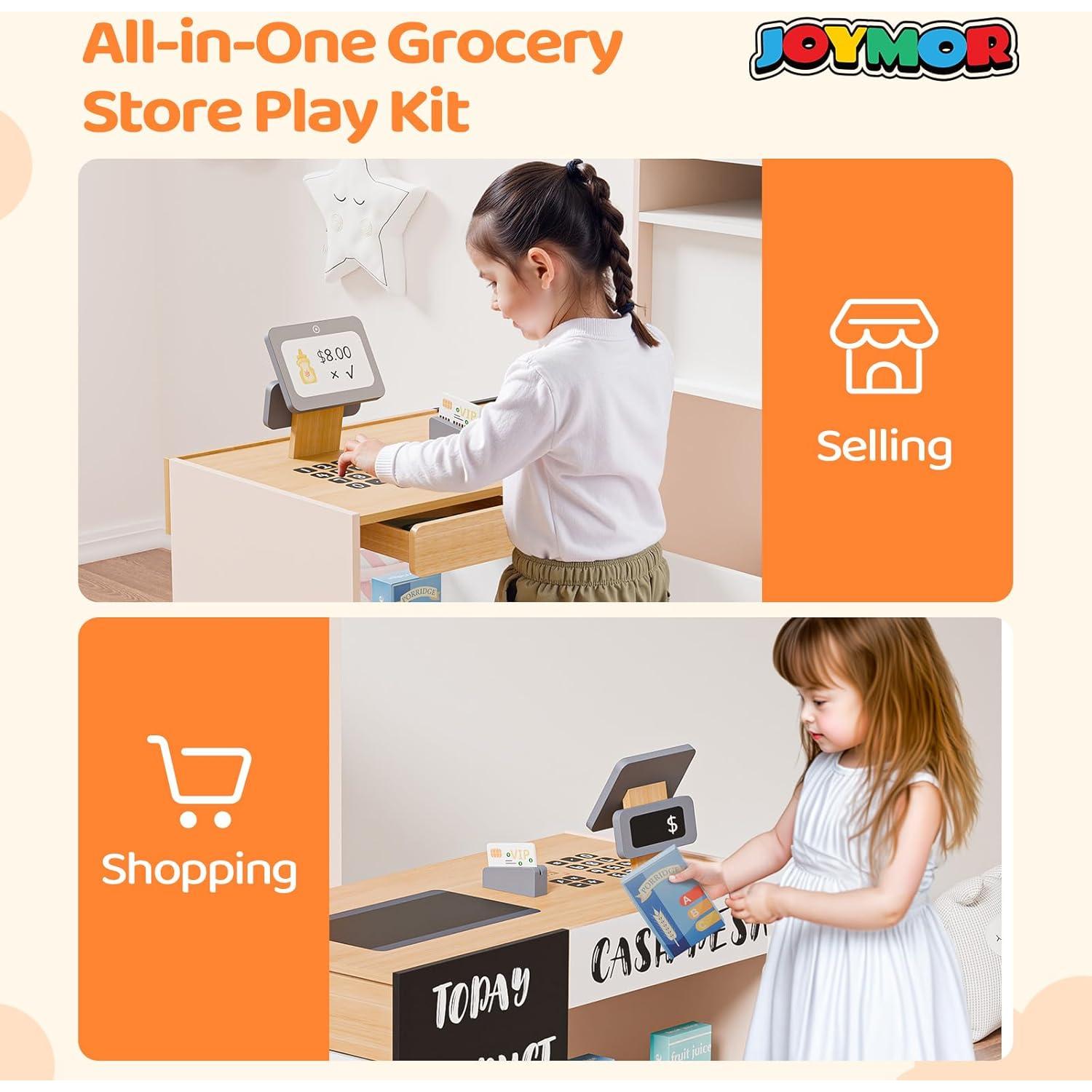 Juego de Imaginación JOYMOR Tienda de Abarrotes de Madera