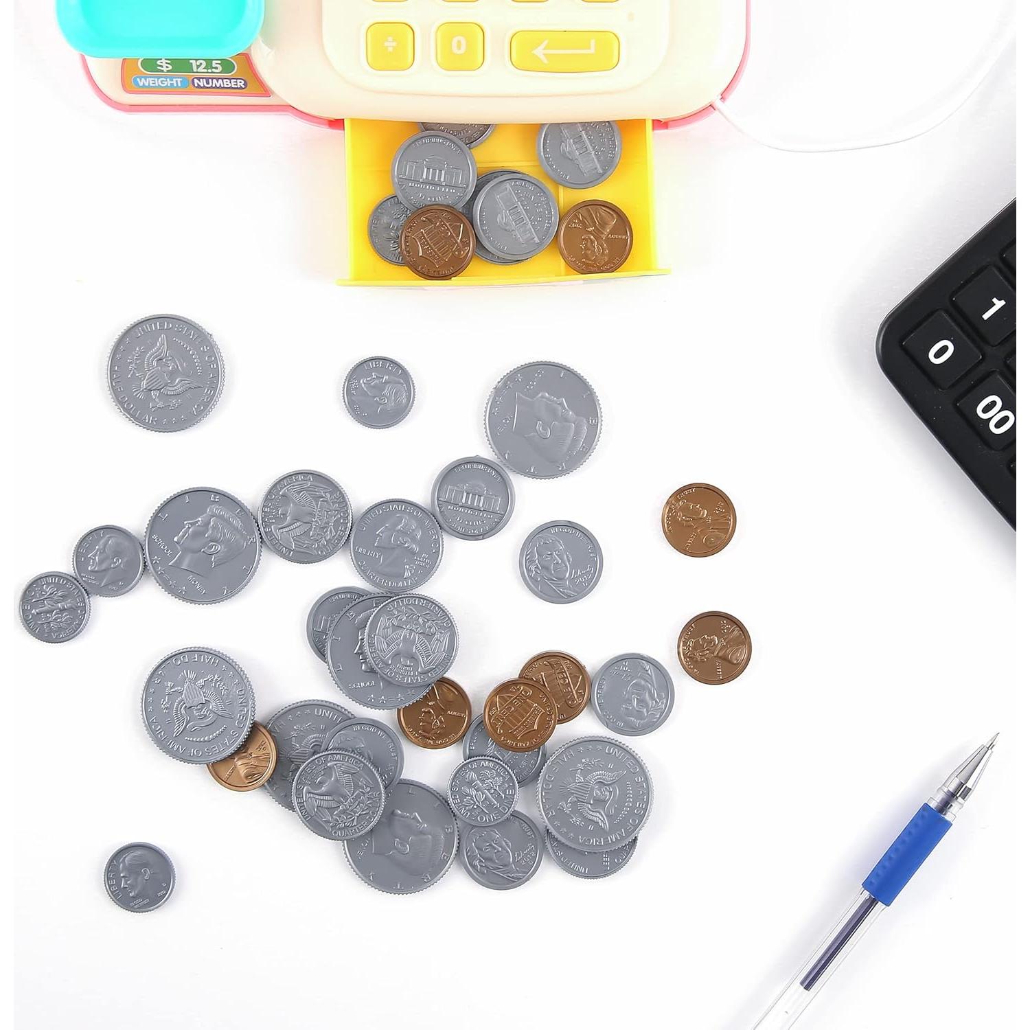 Juego de Monedas de Plástico YTYOTO 1000 Pcs para Niños