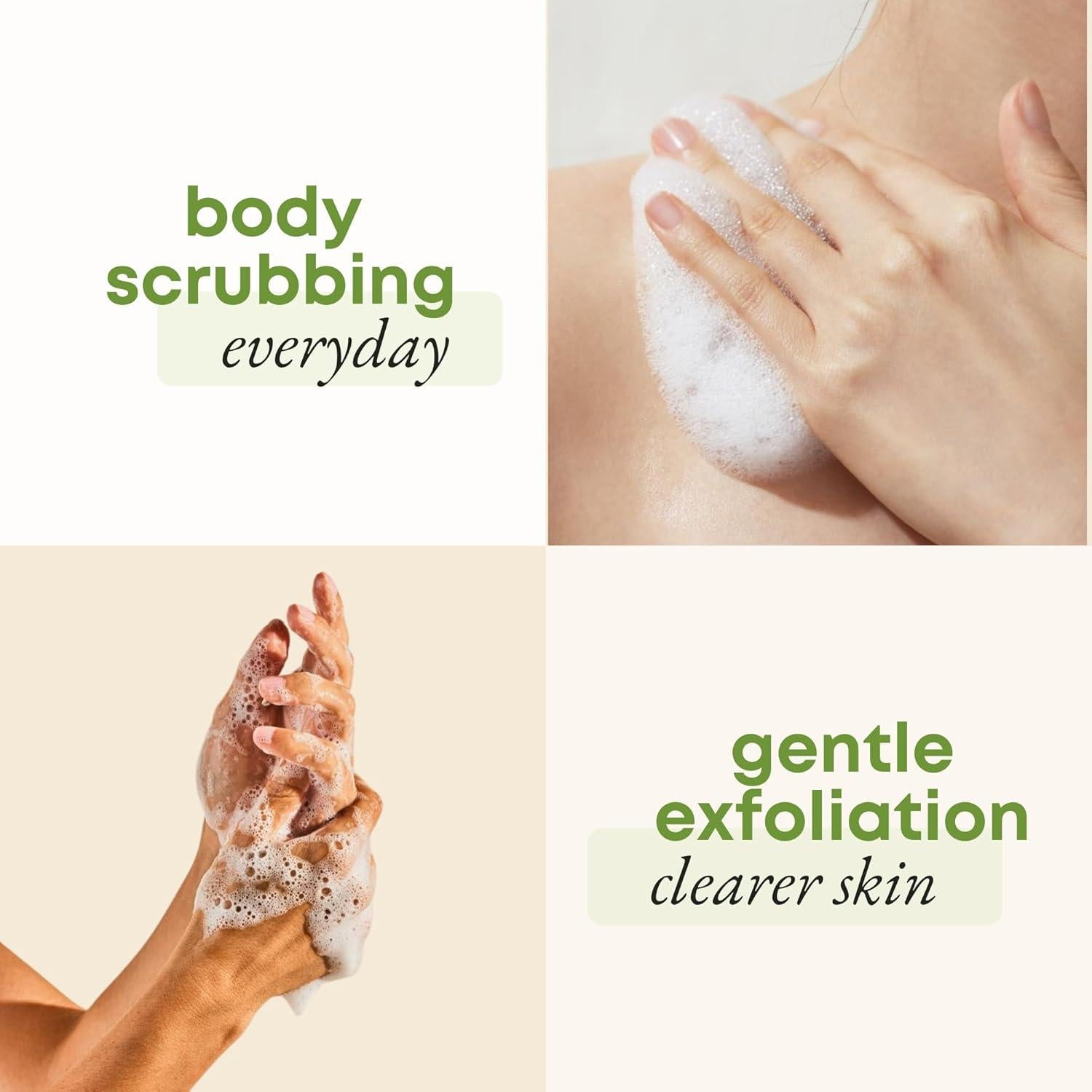 Esponja Exfoliante de Lufa Natural Miw Piw - Paquete de 3