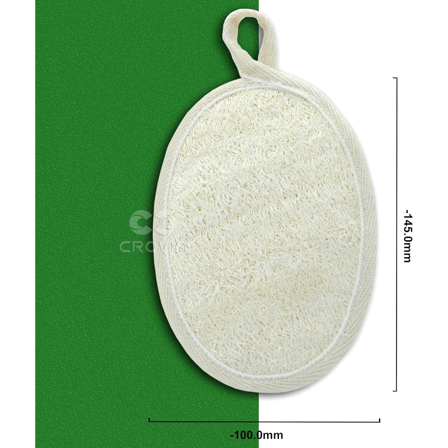 Esponjas Exfoliantes de Lufa Natural CROVIN - Paquete de 6