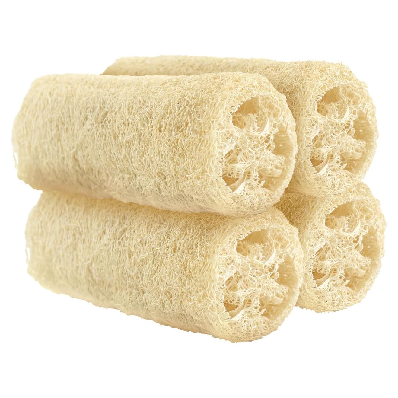 Esponja de Lufa Natural Orgánica HillSpring - Set de 4