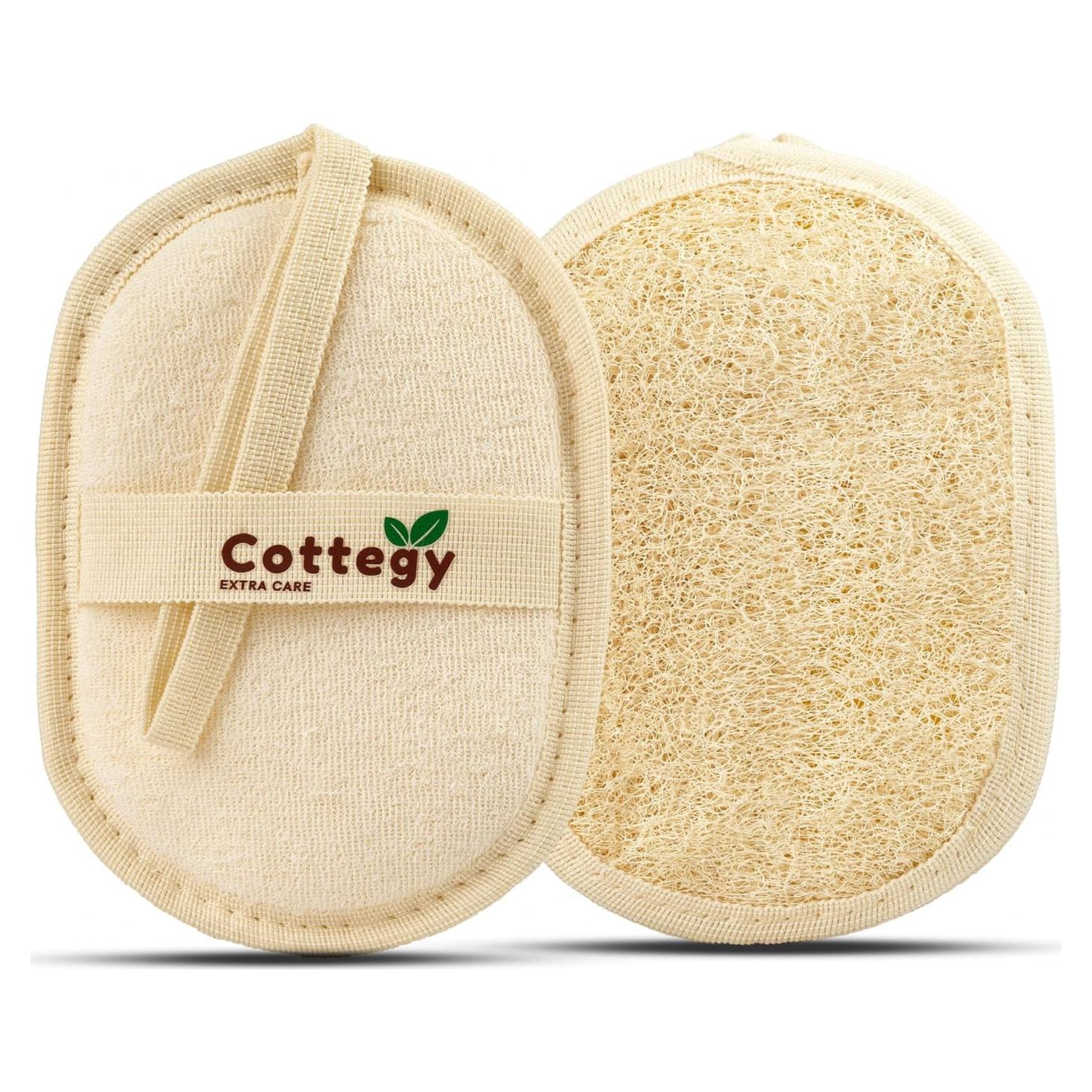 Esponja Exfoliante Natural Cottegy Lufa Egipcia 2 Unidades
