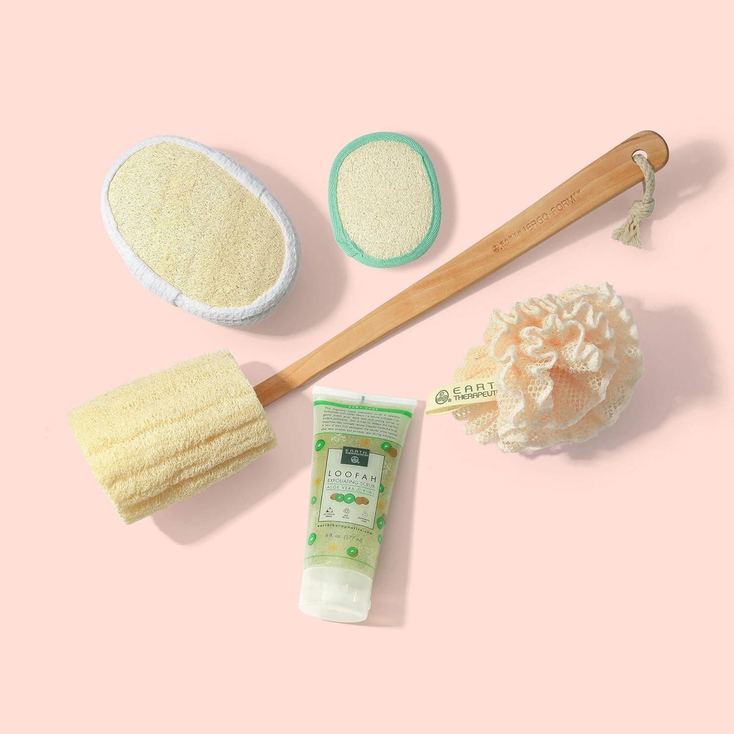 Esponja Puff de Loofah Waffle Earth Therapeutics 18.4x11.4cm