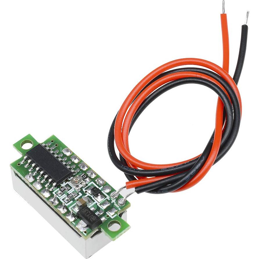 Medidor Digital de Voltaje CC 2.5-30V diymore 10pcs LED Verde