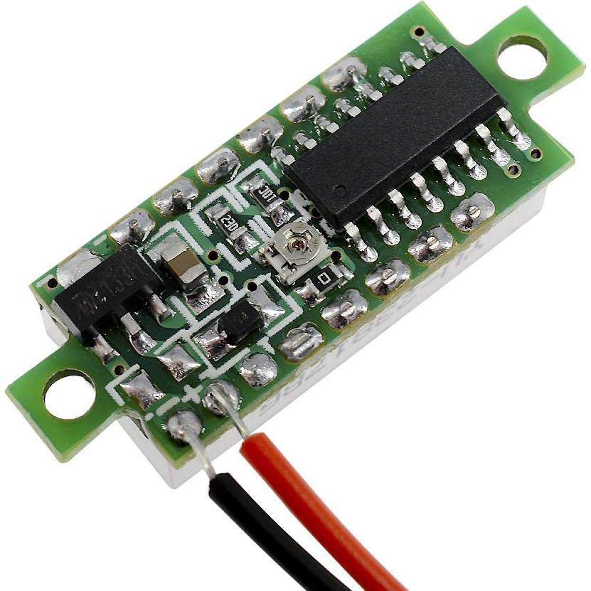 Medidor Digital de Voltaje CC 2.5-30V diymore 10pcs LED Verde