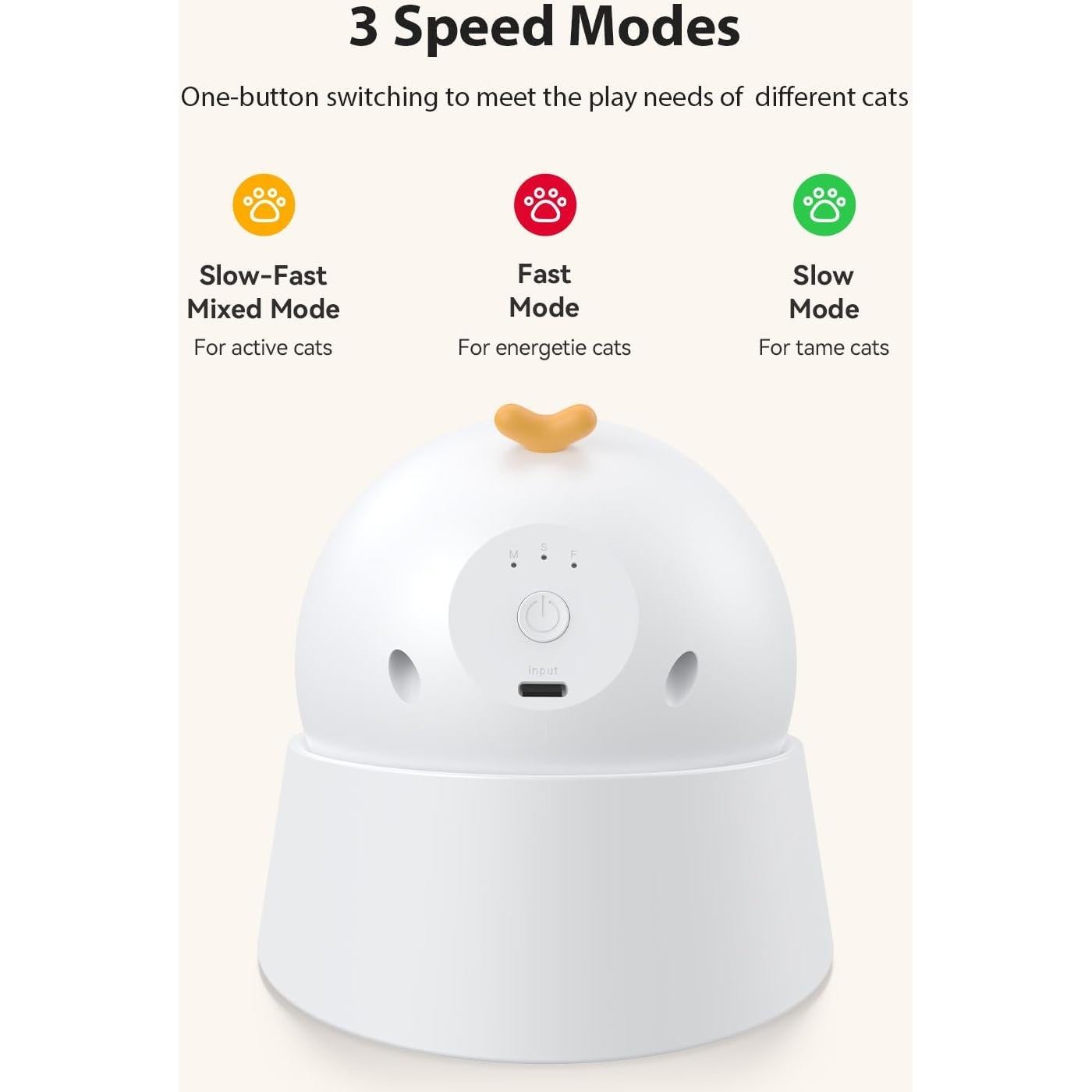 Juguete Láser para Gatos ROJECO - Recargable, 3 Modos, Silencioso