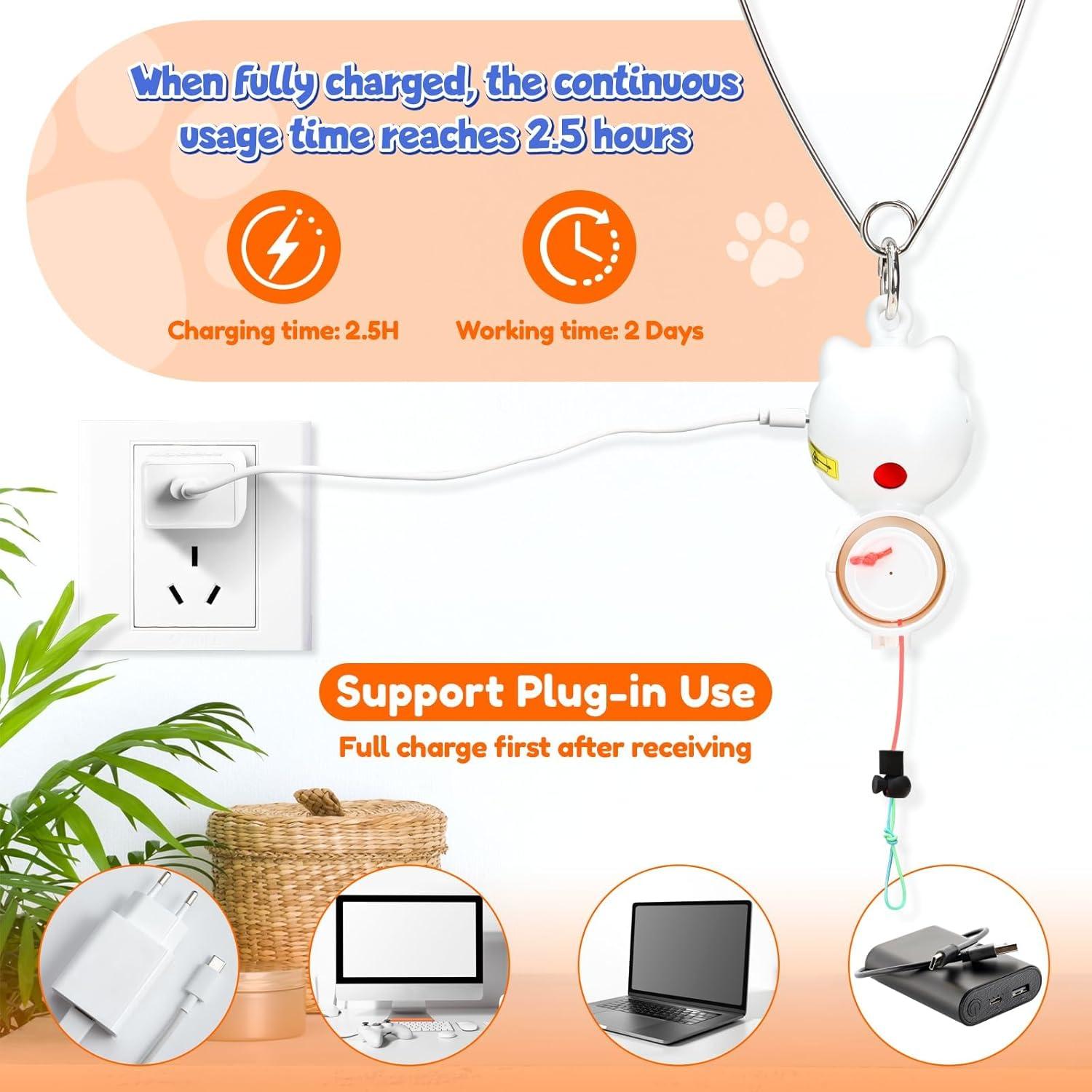 Juguete Interactivo para Gatos Petsinurarea E7 3 en 1 con Plumas