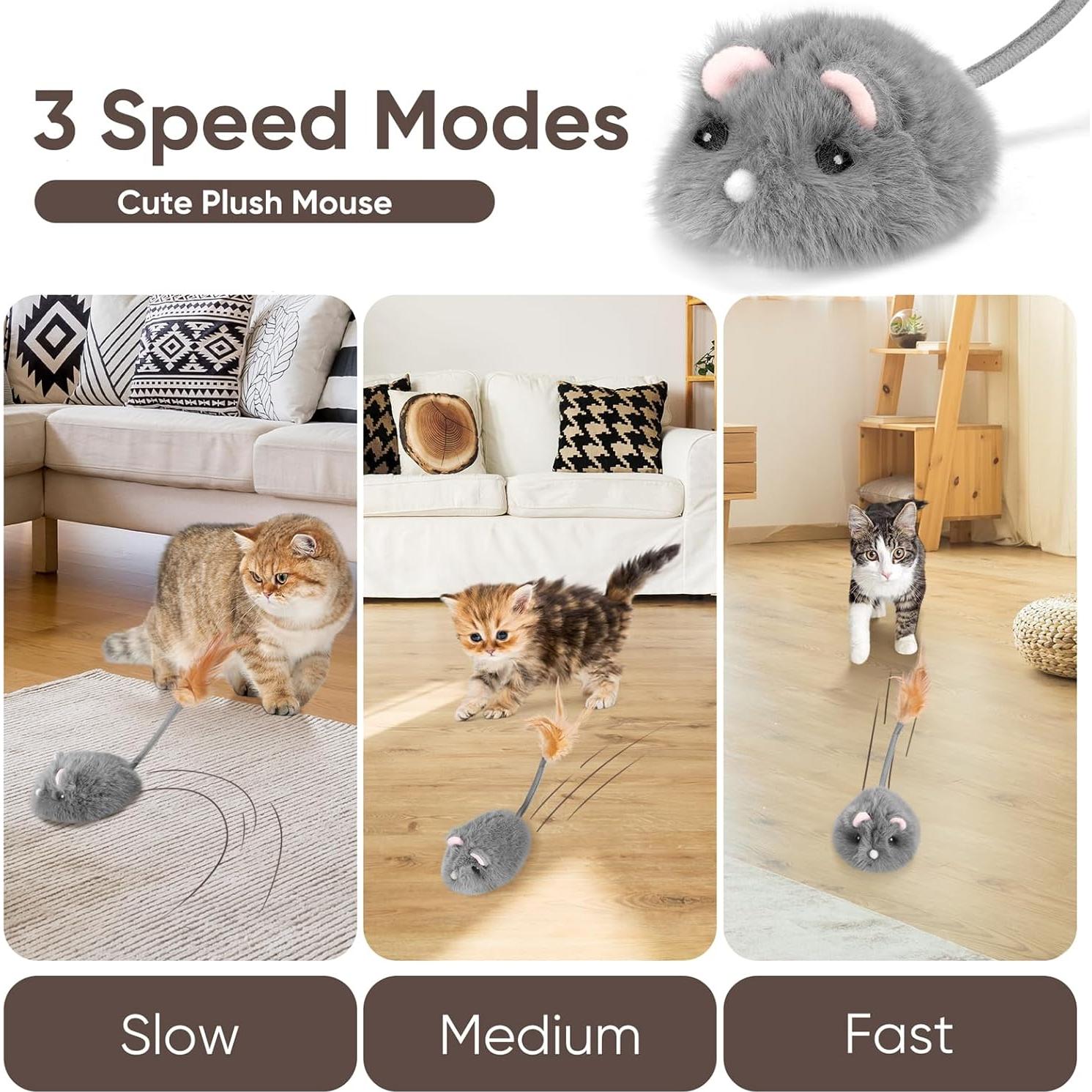 Juguete Interactivo para Gatos Pawingcat Control Remoto 3 Velocidades