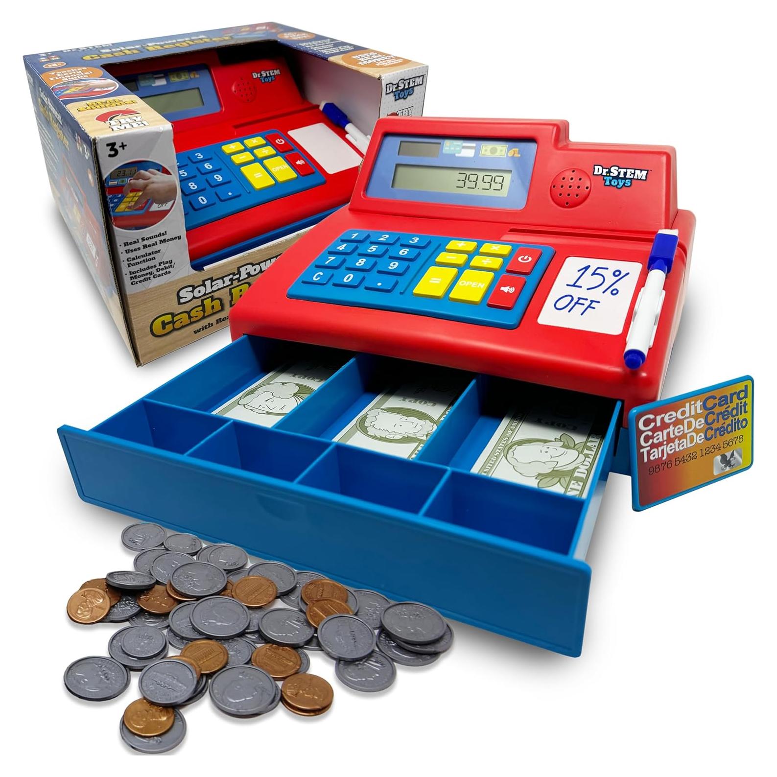 Caja Registradora Juguete Dr. STEM con Dinero - 67 Piezas