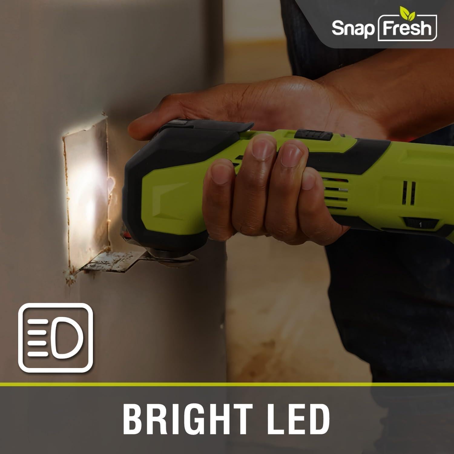 SnapFresh Herramienta Oscilante Inalámbrica 20V 6 Velocidades