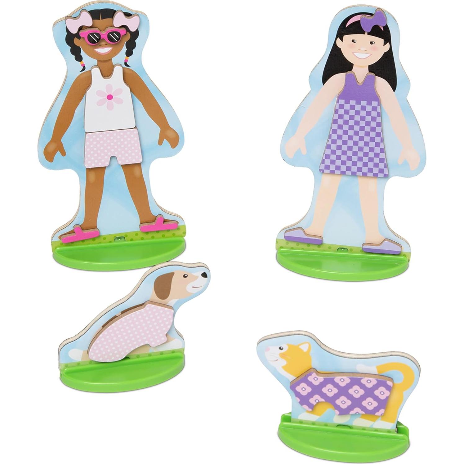 Muñecas Magnéticas de Madera Melissa & Doug - 78 Piezas