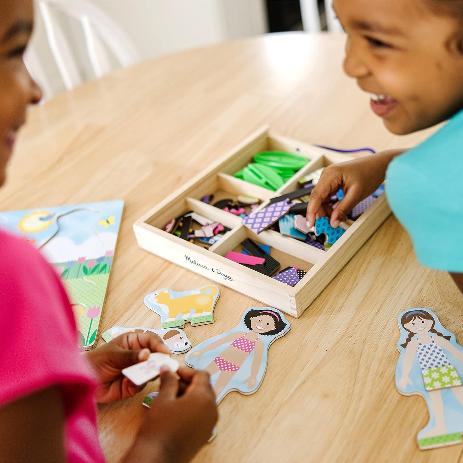 Muñecas Magnéticas de Madera Melissa & Doug - 78 Piezas