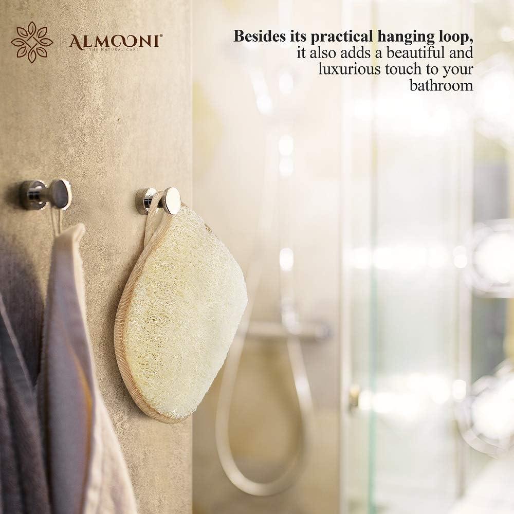 Guantes Exfoliantes de Lufa Natural ALMOONI - 3 Piezas