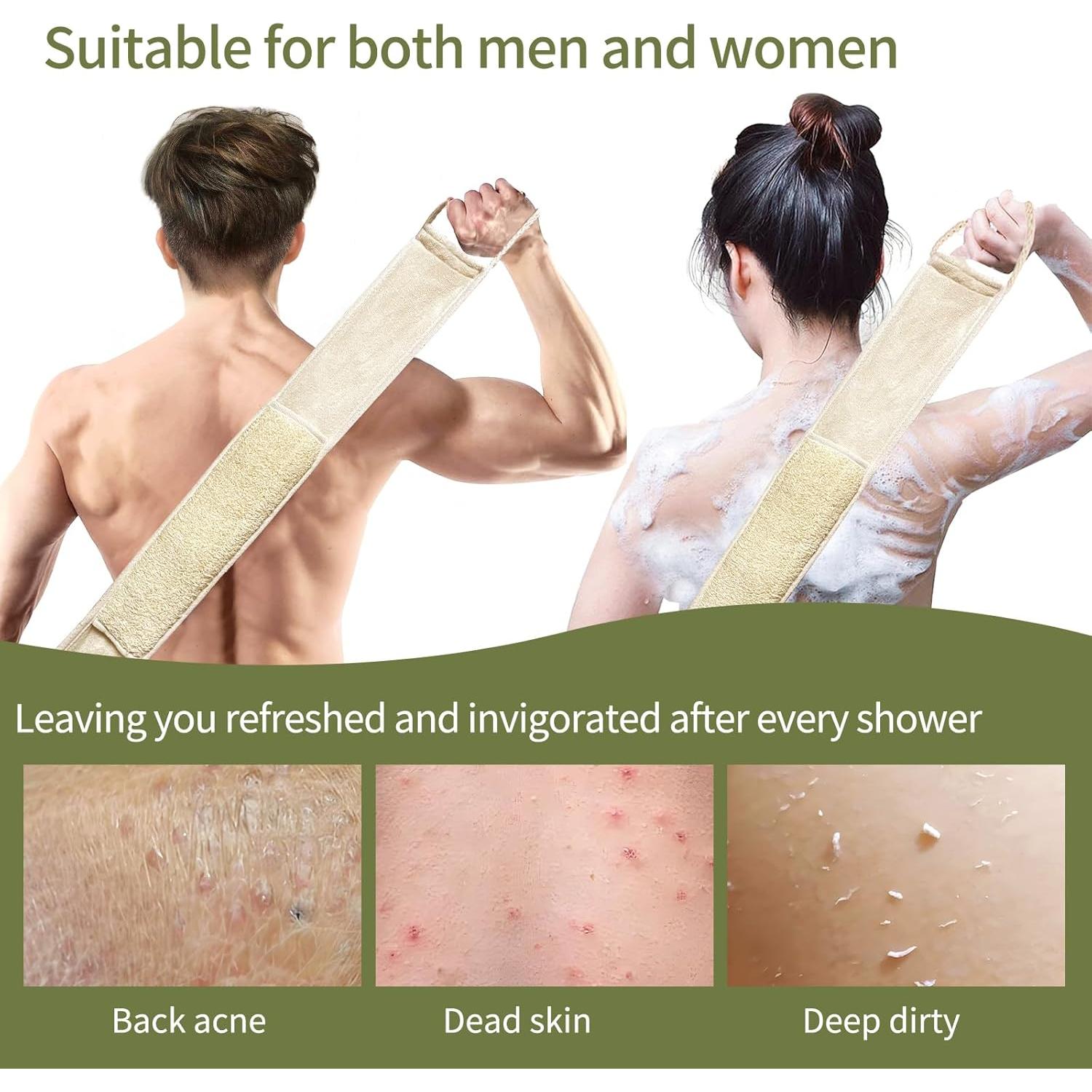 Esponja de Lufa Natural YOTDHUO para Espalda 78.7x9.4cm