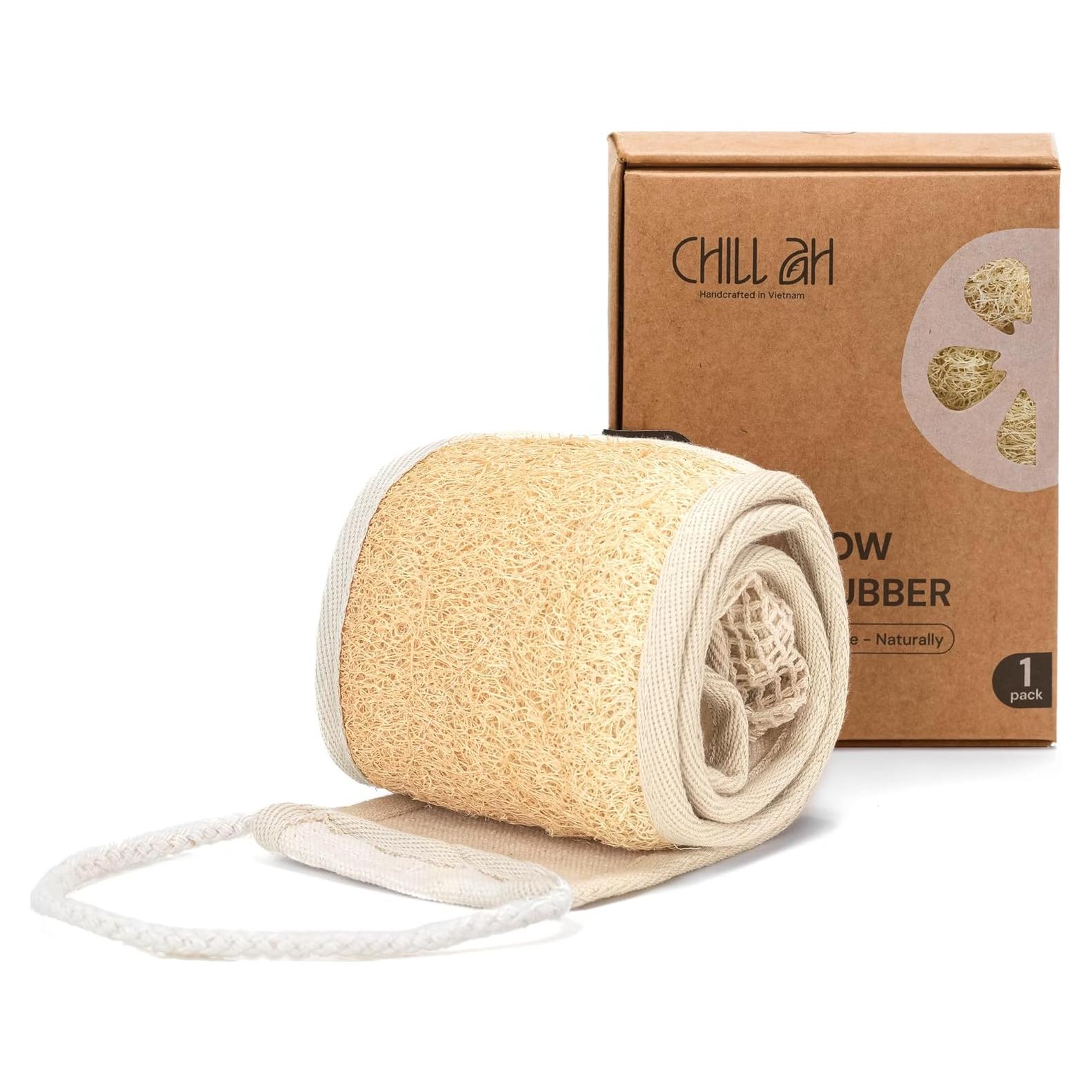 Esfregador de Espalda Chill Ah Lufa Natural Exfoliante 90cm