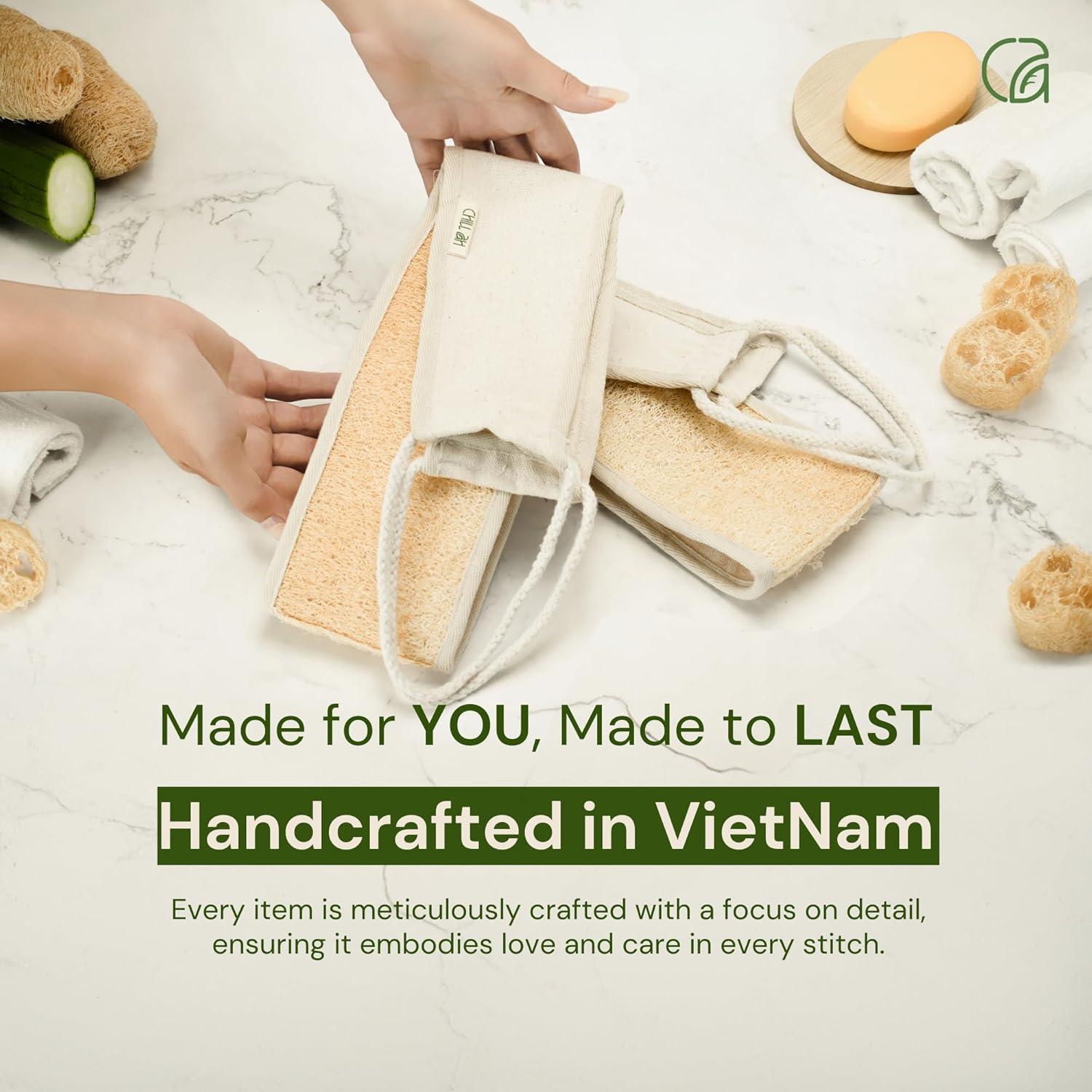 Esfregador de Espalda Chill Ah Lufa Natural Exfoliante 90cm