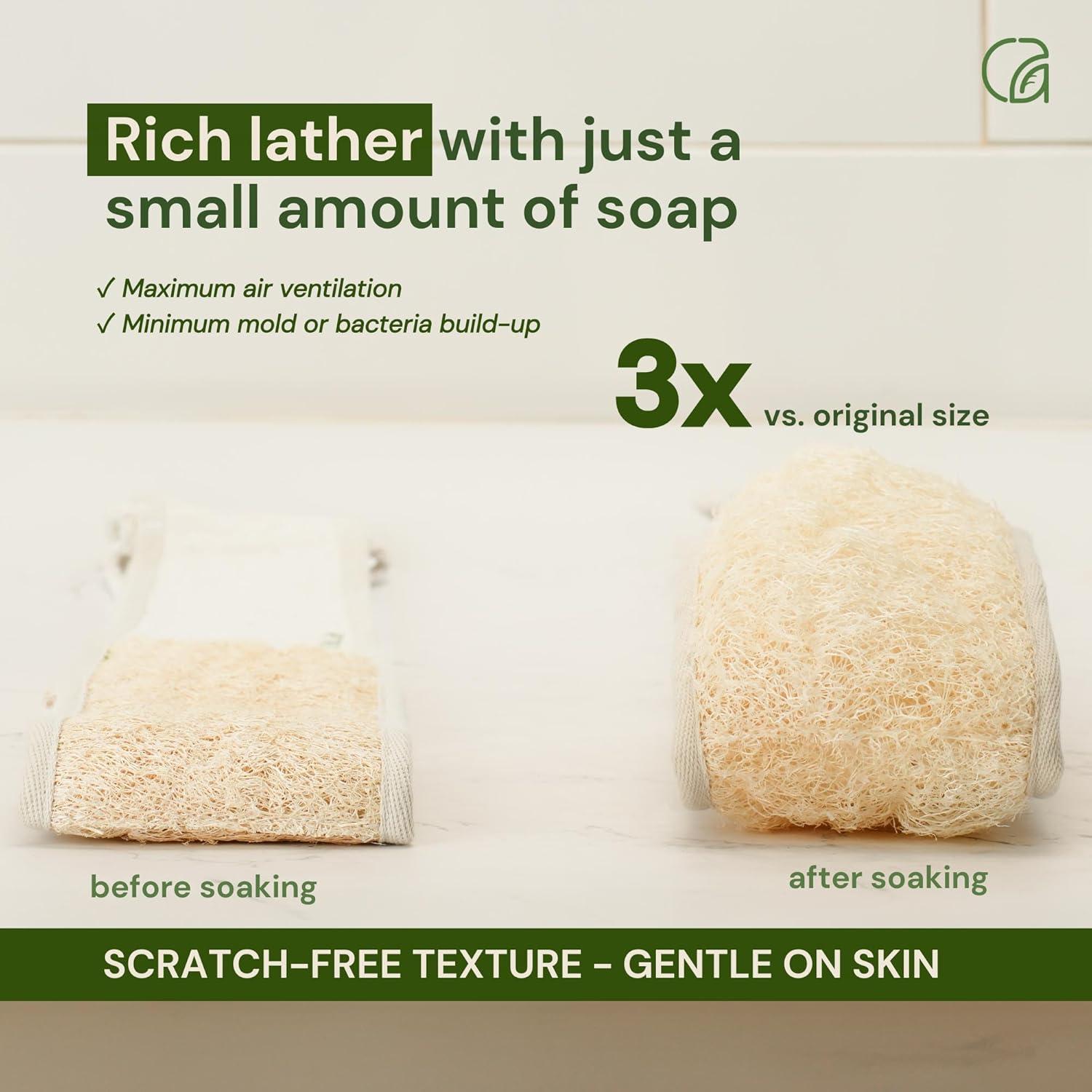 Esfregador de Espalda Chill Ah Lufa Natural Exfoliante 90cm