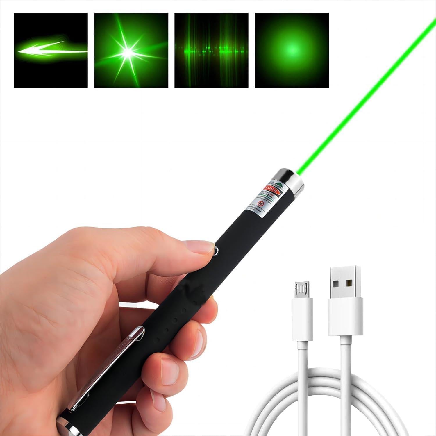 Juguete Interactivo para Gatos USB Recargable Verde 2158