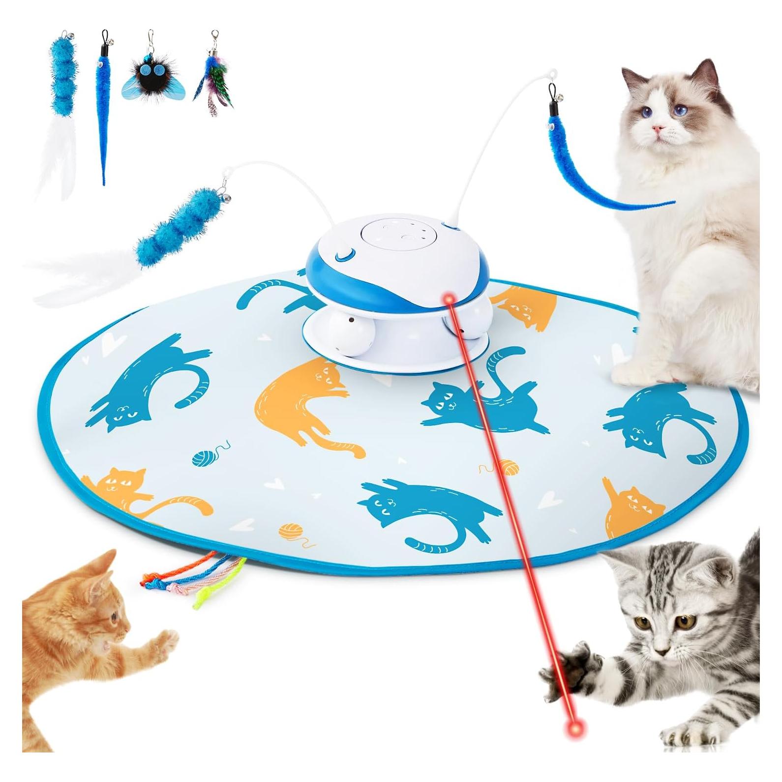 Juguete Interactivo para Gatos Zomisia 5 en 1 Automático Recargable