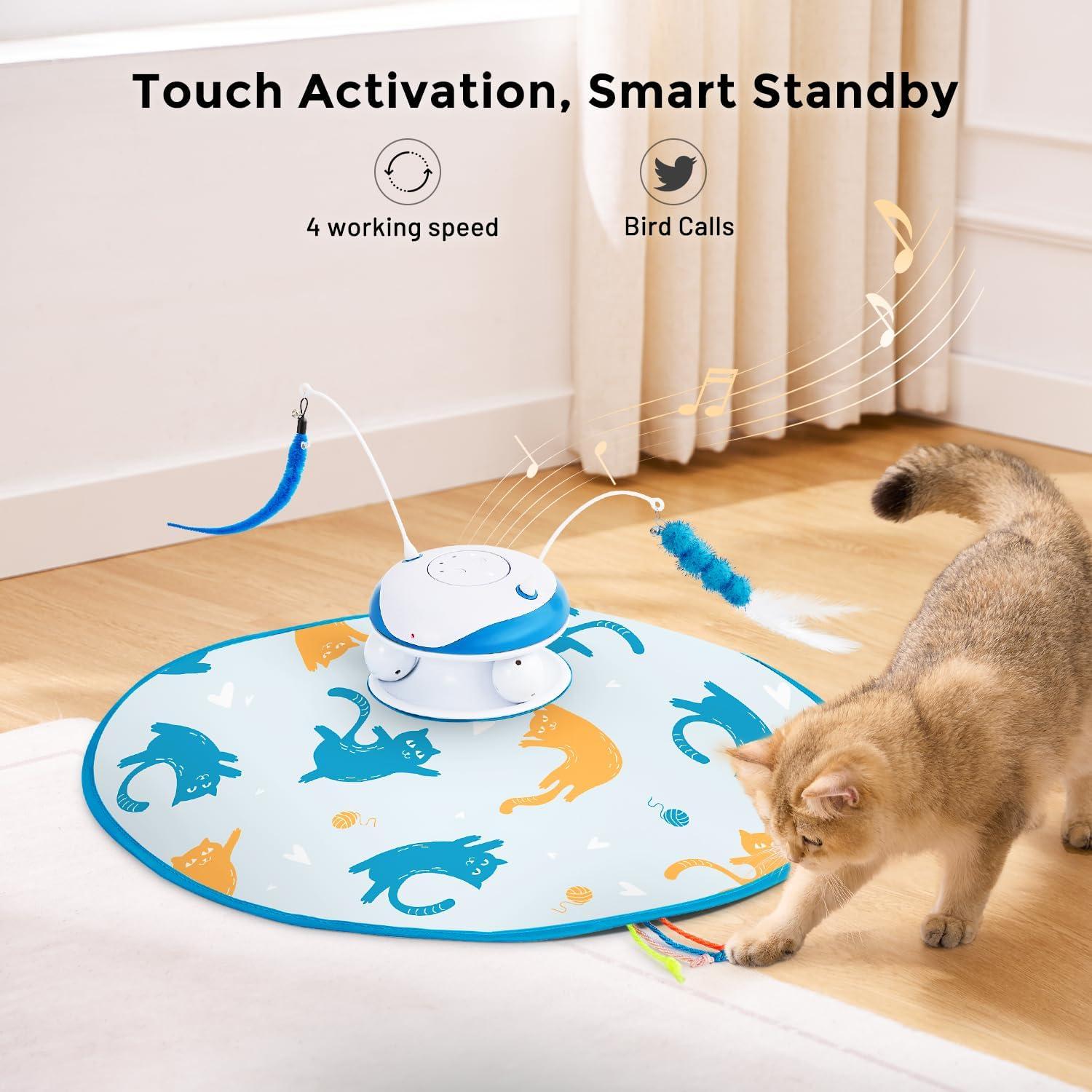 Juguete Interactivo para Gatos Zomisia 5 en 1 Automático Recargable