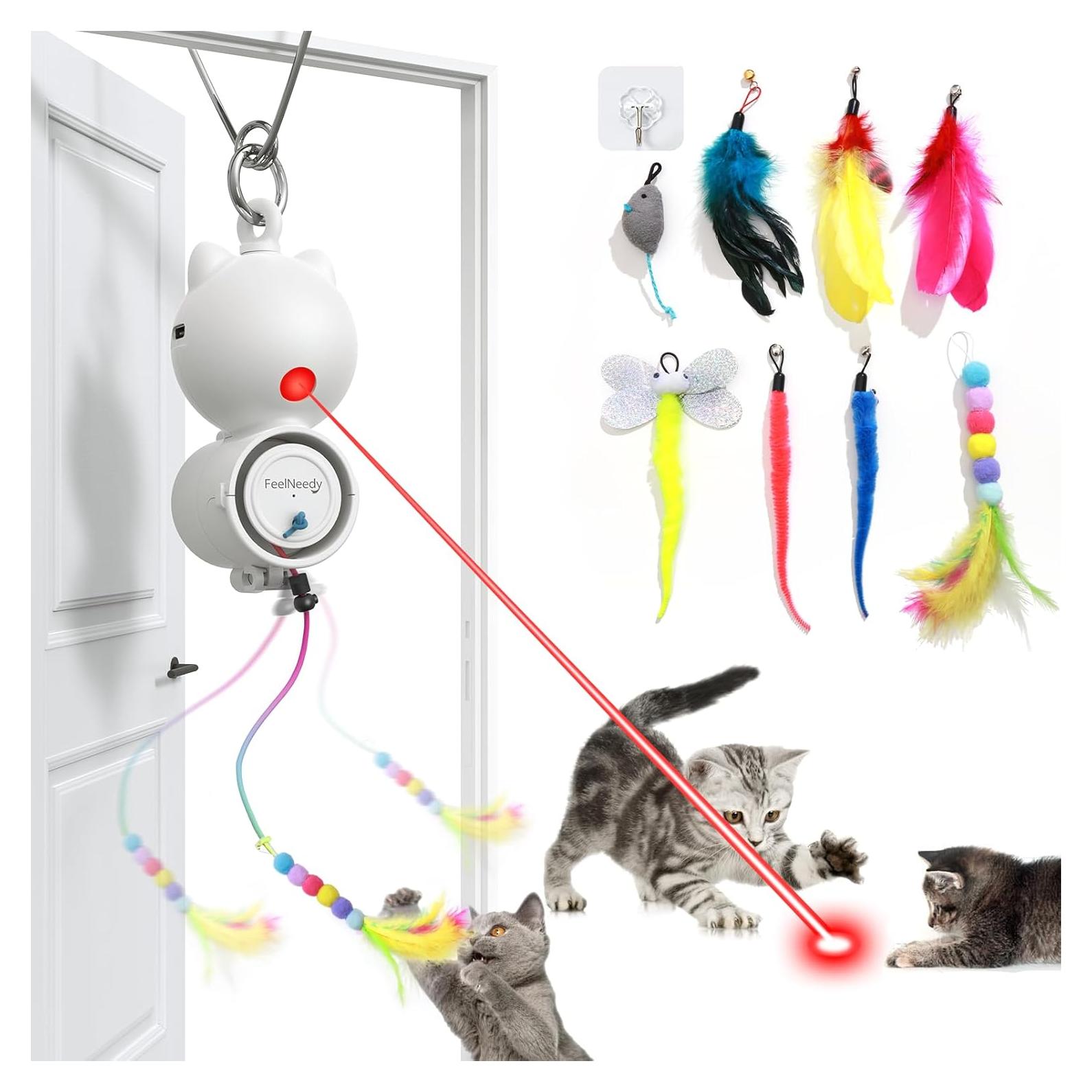 Juguete Interactivo para Gatos TANY E7 con 8 Teasers