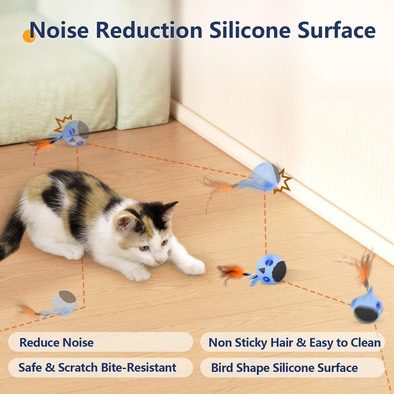 Juguete Interactivo para Gatos ORSDA T96 con Luz y Plumas