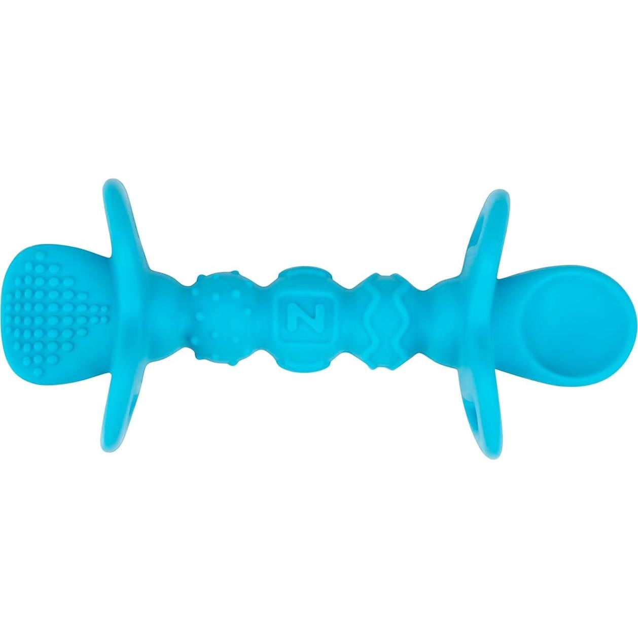 Cucharas de Silicona Nuby Dipeez 2 en 1 Azul Verde 2pk