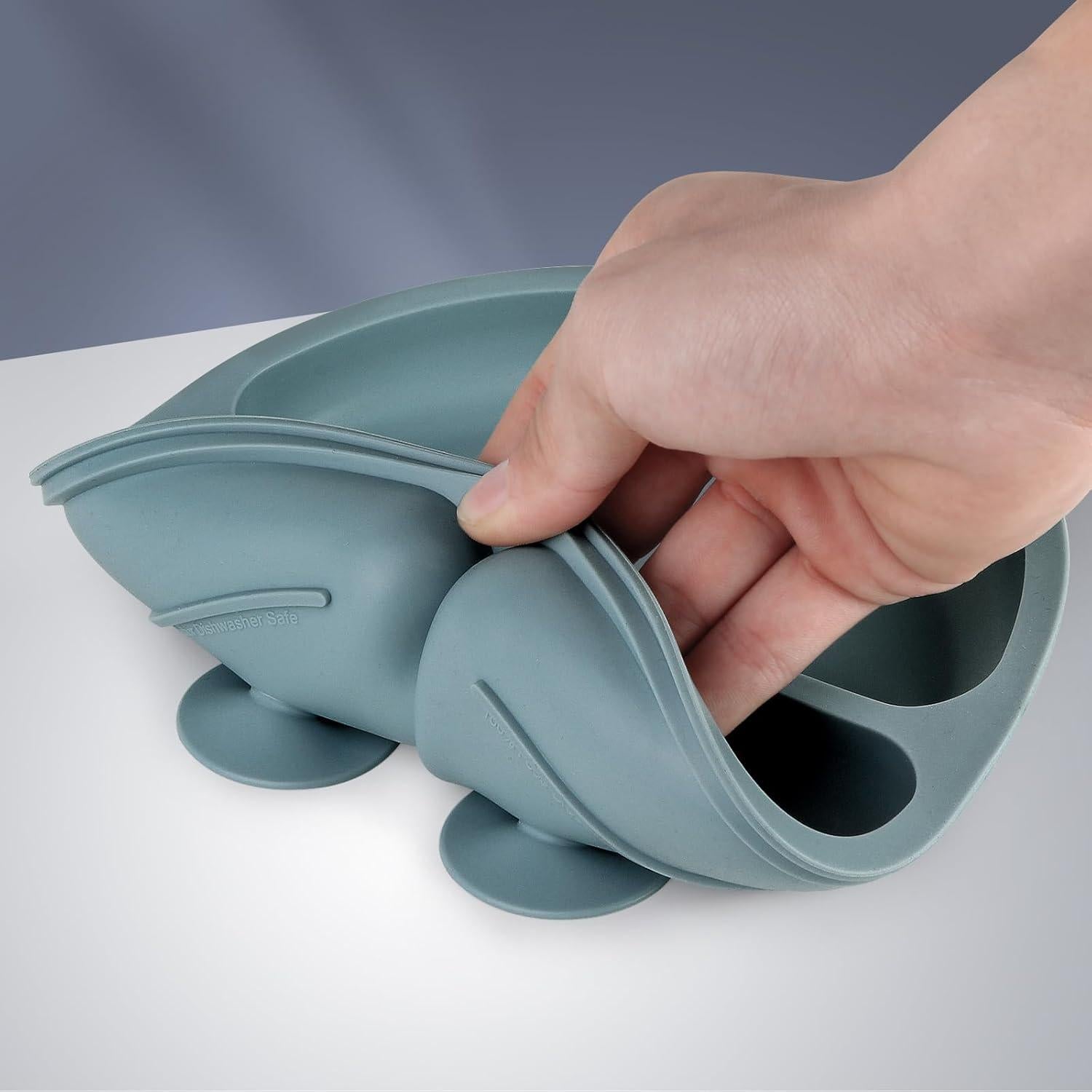 Set de Alimentación para Bebés Eascrozn - 2 Platos Silicona 190g