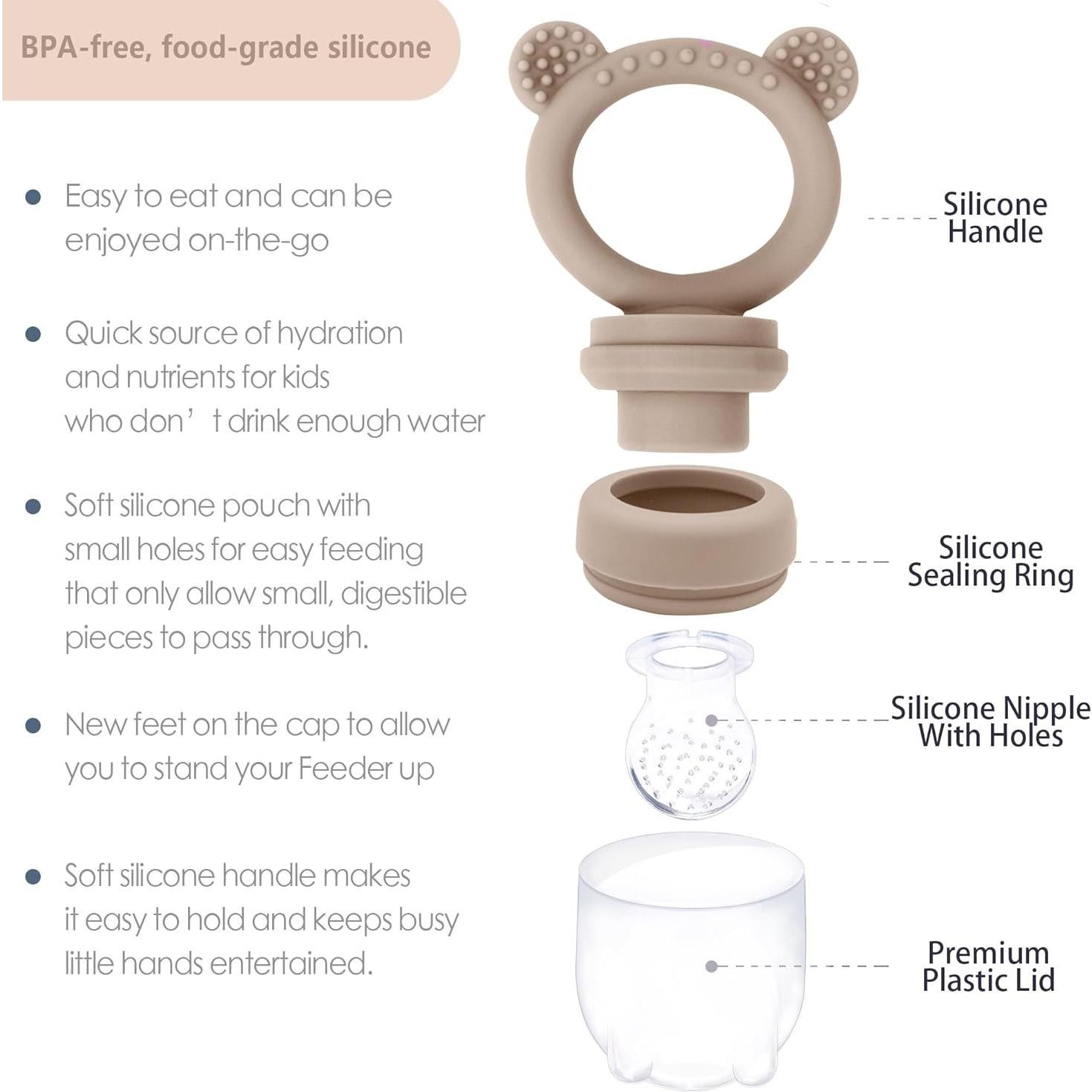 Bandeja de Chupete de Leche Materna y Alimentador Silicona