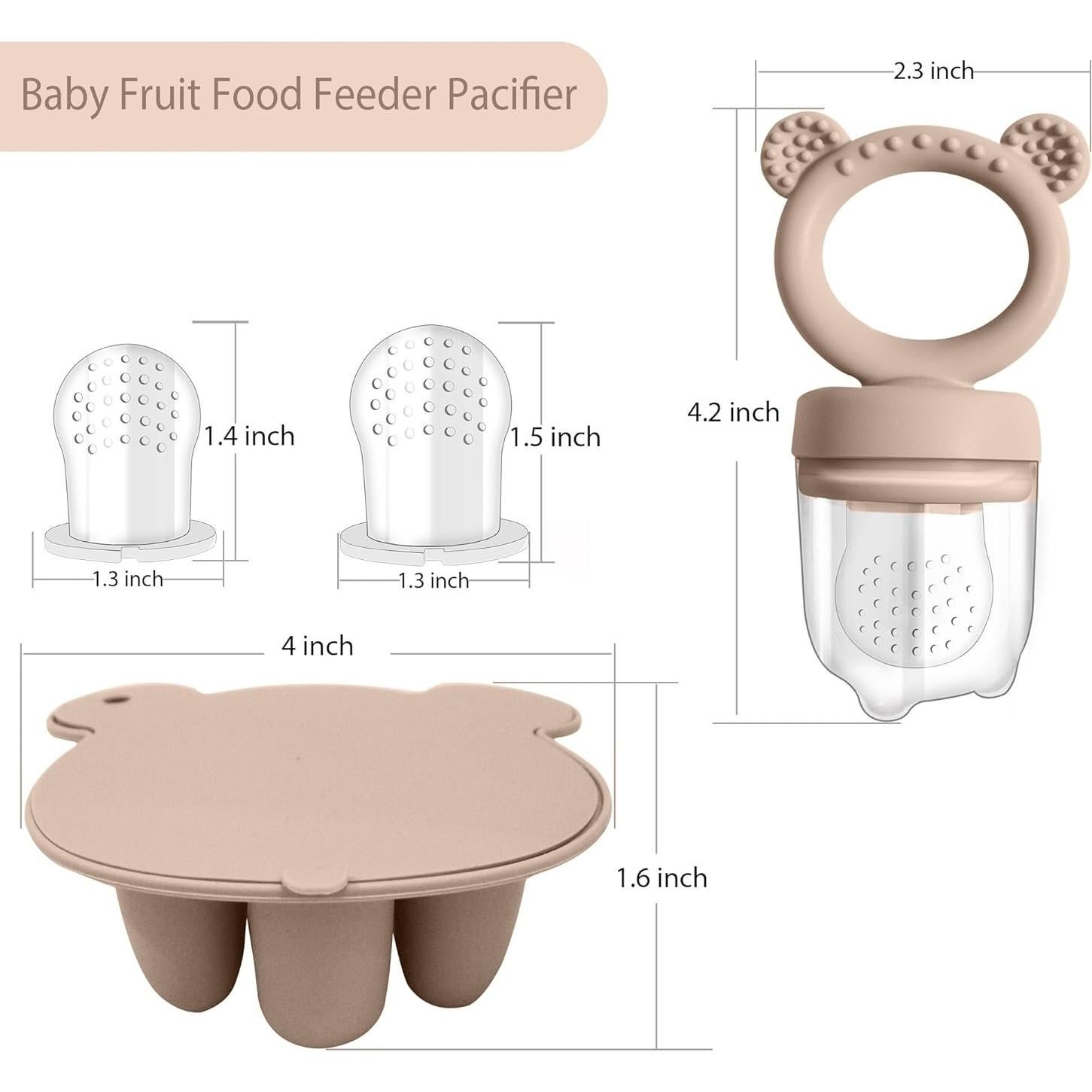 Bandeja de Chupete de Leche Materna y Alimentador Silicona
