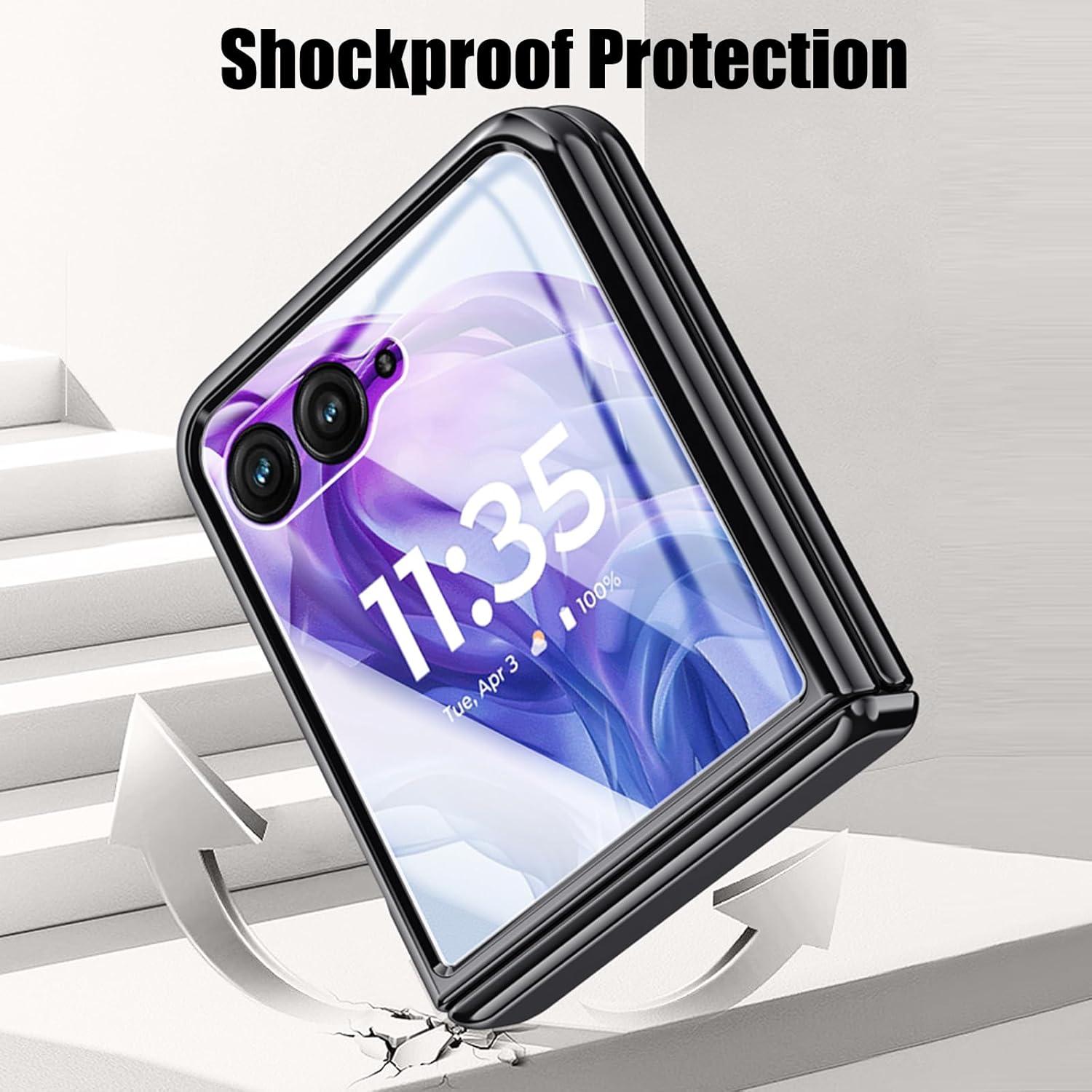Funda Transparente Clatoxi para Motorola Razr 50 Ultra 2024